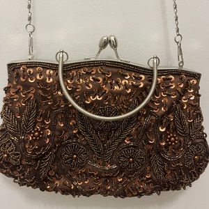 Party bronze bag  size 12x7